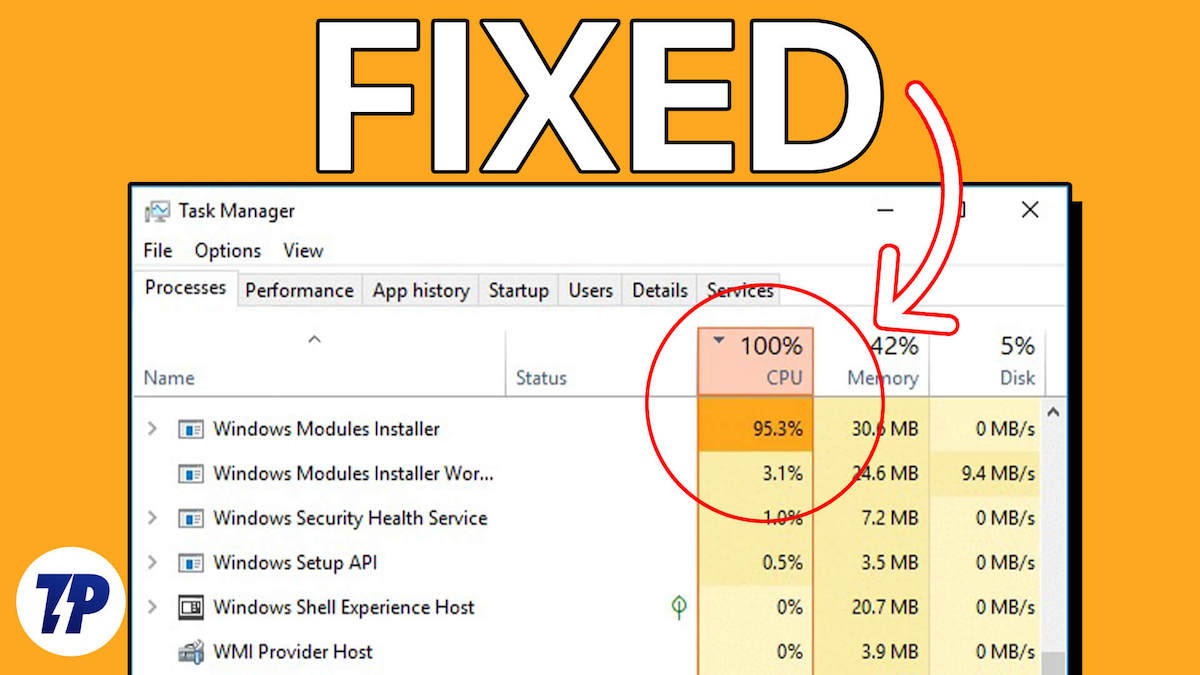 Windows 模块安装程序工作线程 CPU 使用率过高 [已修复]