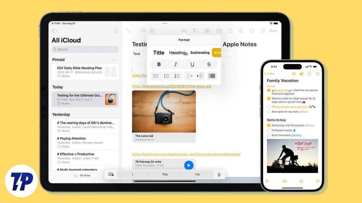 Iphone Notes Template Vector 如何在 Apple Notes 中创建和使用模板 - 数字指南