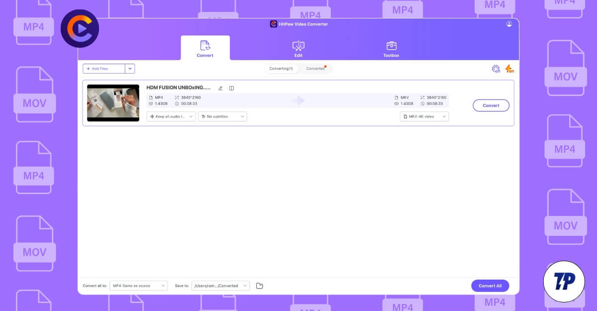 HitPaw Video Converter：2025 年最佳 Mac 视频转换器