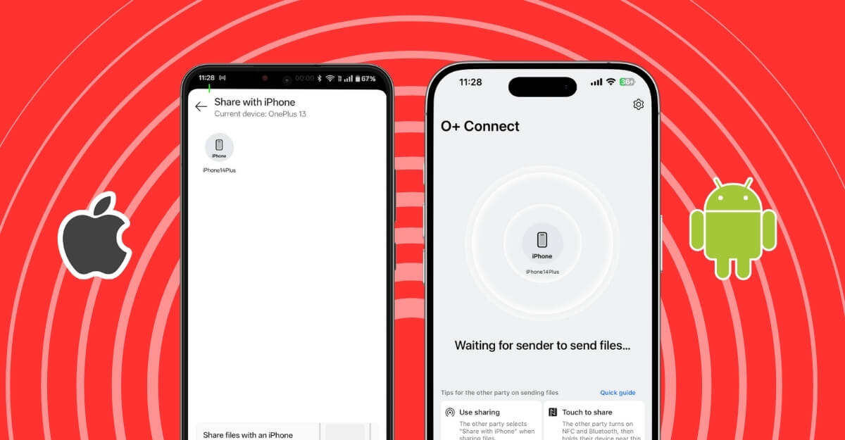 如何使用“与iPhone共享”在OnePlus和iPhone之间共享文件