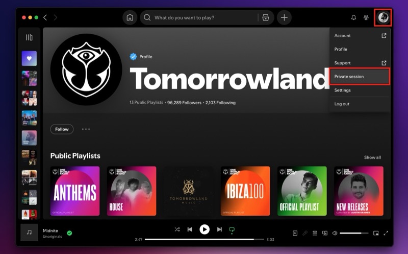 Spotify私人會議：它是什麼以及如何使用它