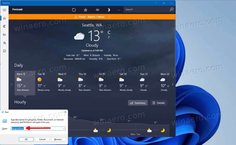 用于直接启动应用程序的 Windows 11 URI 命令