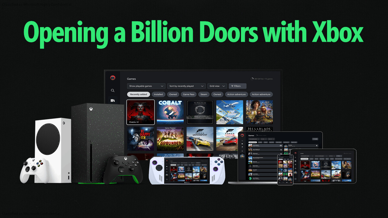 Microsoft意外显示了具有Steam Integration的Xbox应用的模型