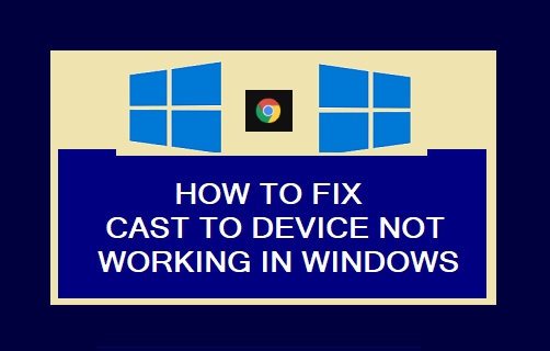 修复:投射到设备在 Windows 11/10 中不起作用