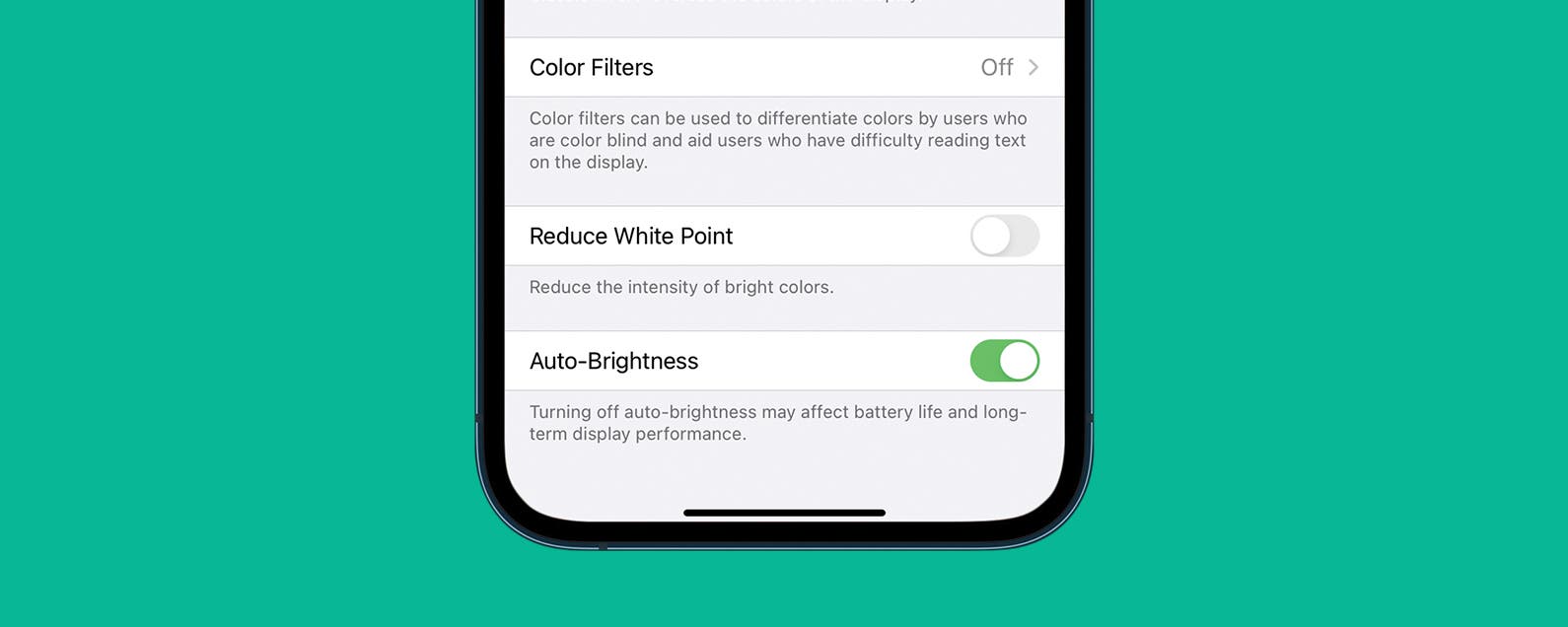 如何關閉 iPhone 上的自動亮度