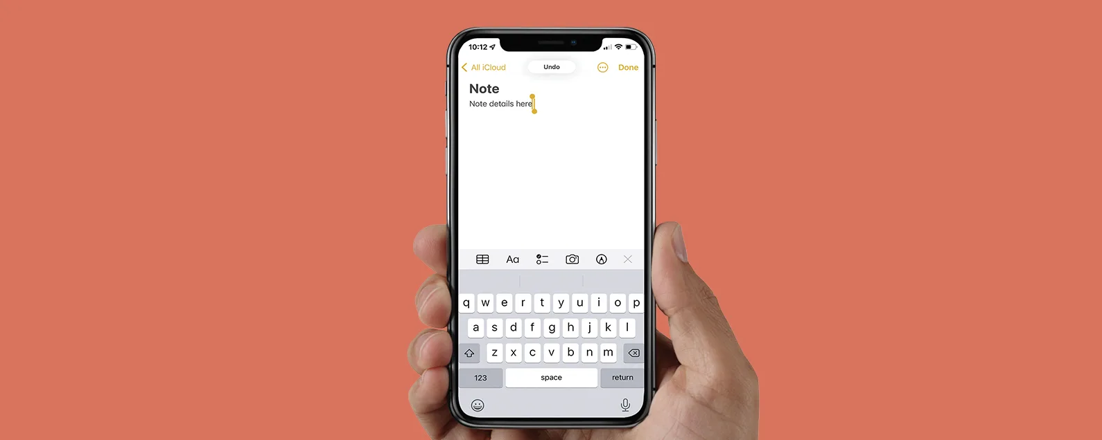 如何在 Apple Notes 中撤消