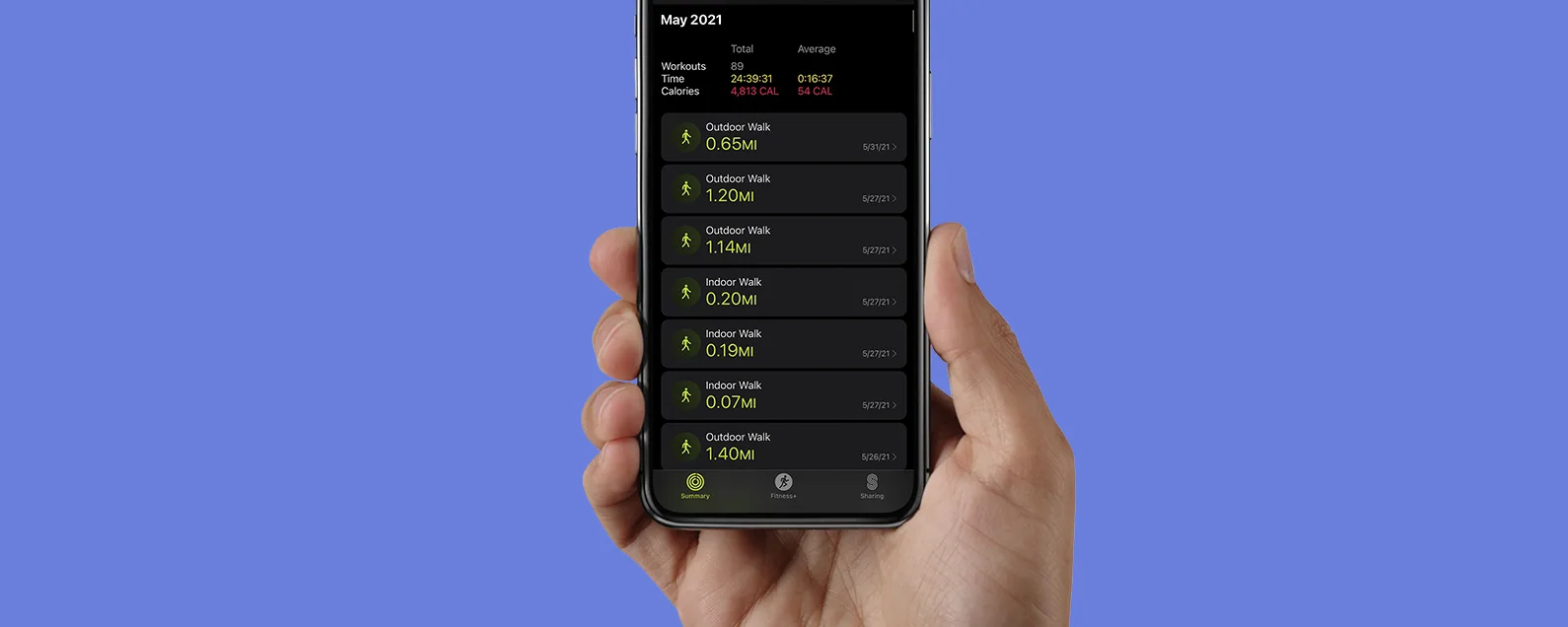 如何在 iPhone 上的健身應用程式中查看 Apple Watch 鍛煉