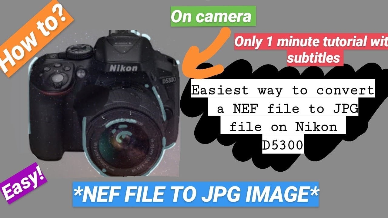 如何在尼康相机中将NEF格式更改为JPG？