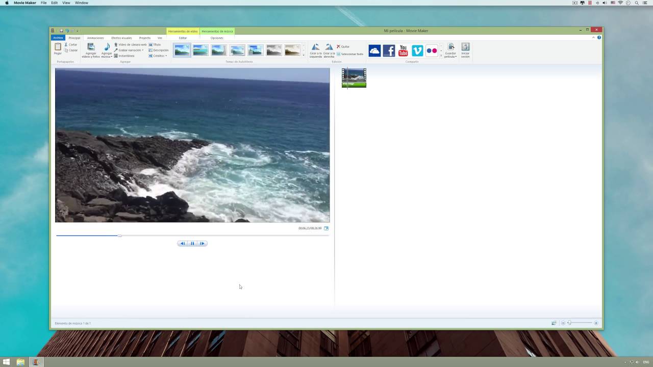 如何降低Windows电影制作者中音乐的数量？