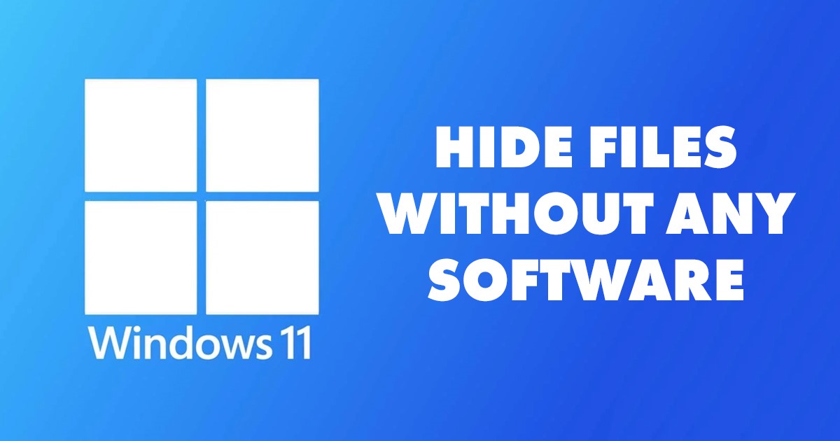 如何在Windows 11中隐藏文件（无需任何软件）