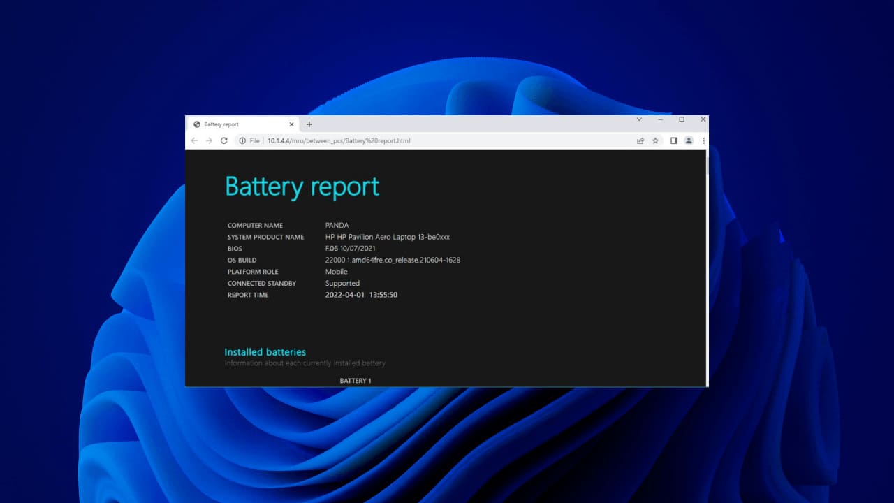 如何检查 Windows 11 笔记本电脑的电池健康状况