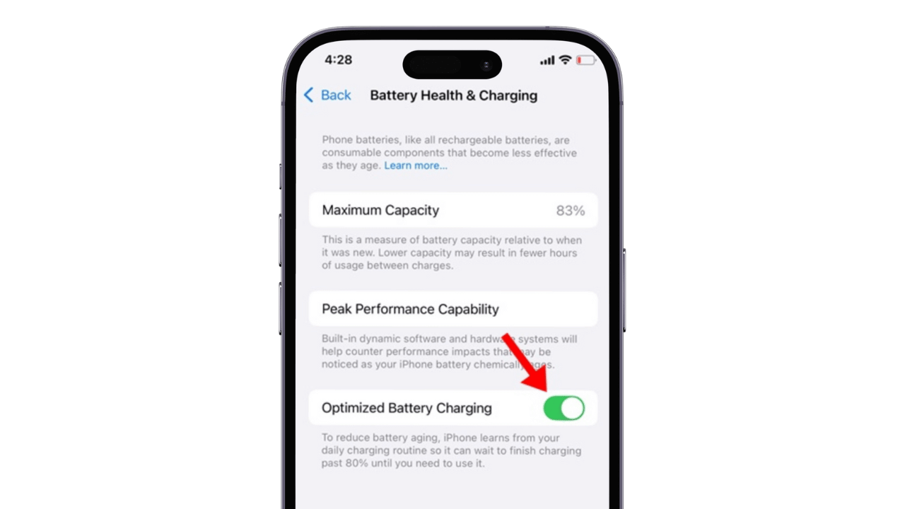 iPhone上优化的电池充电是什么？启用还是禁用？