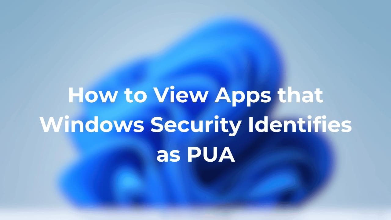如何查看Windows安全标识为PUA的应用程序