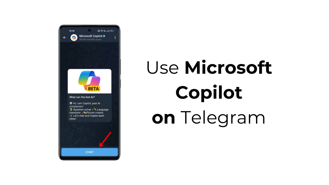 如何在 Telegram 上使用 Microsoft Copilot