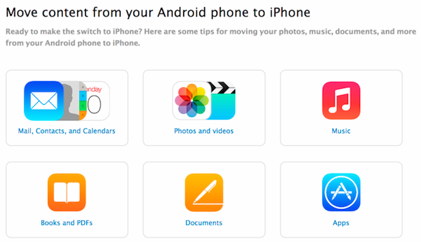 Apple启动指南，以获取简单的方式将内容从Android传输到您的新iPhone