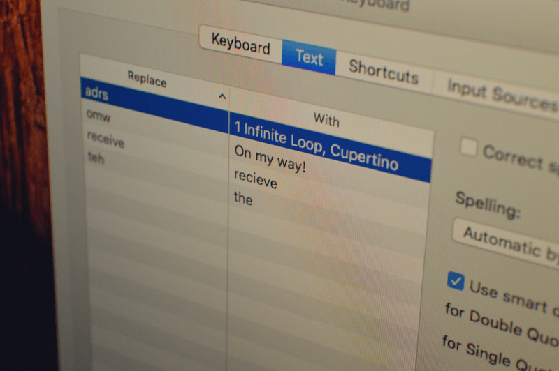 如何使用Mac上的文本替換以更快地鍵入