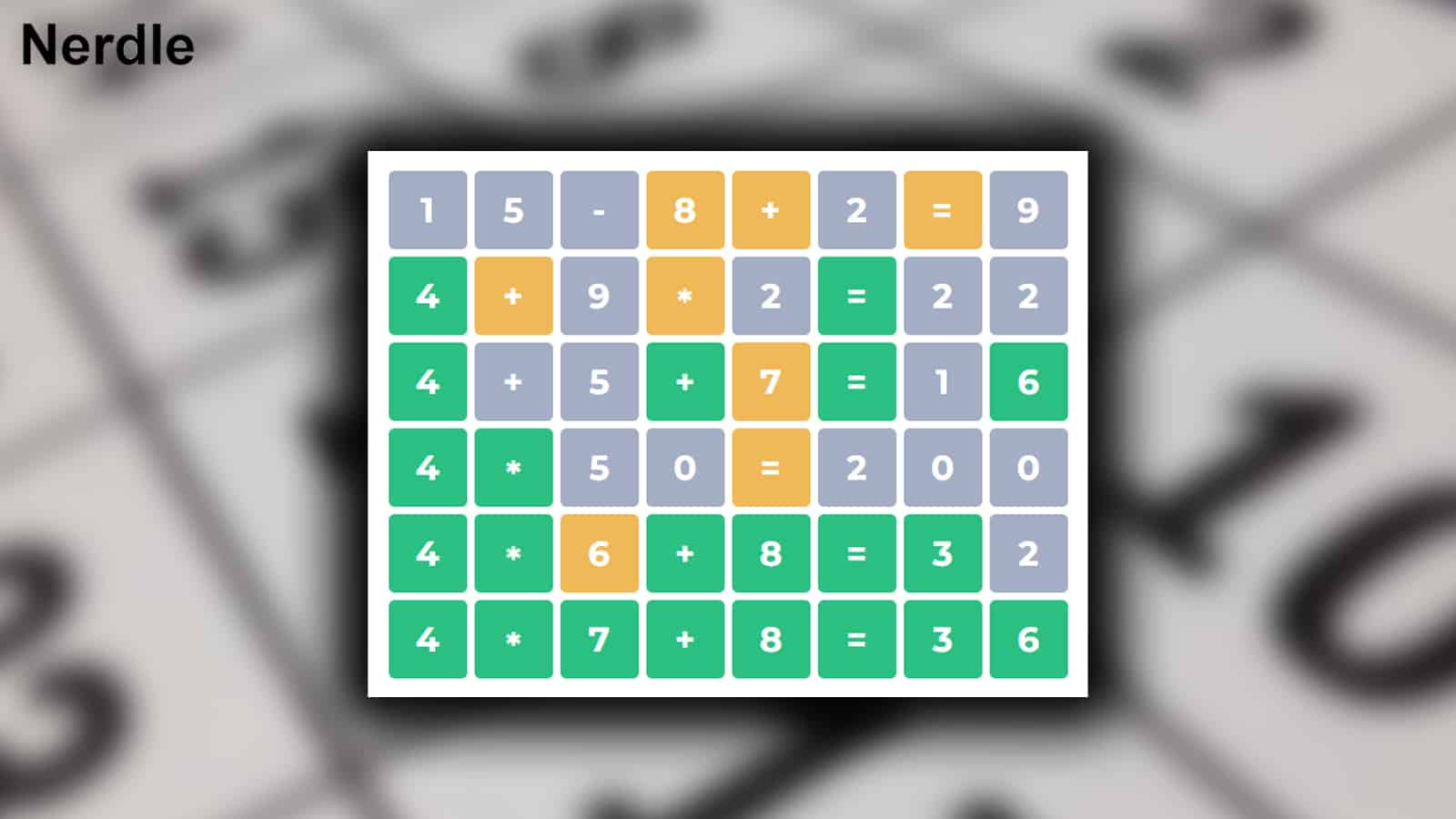 Daily Nerdle 今天比赛的答案和提示(12 月 6 日)