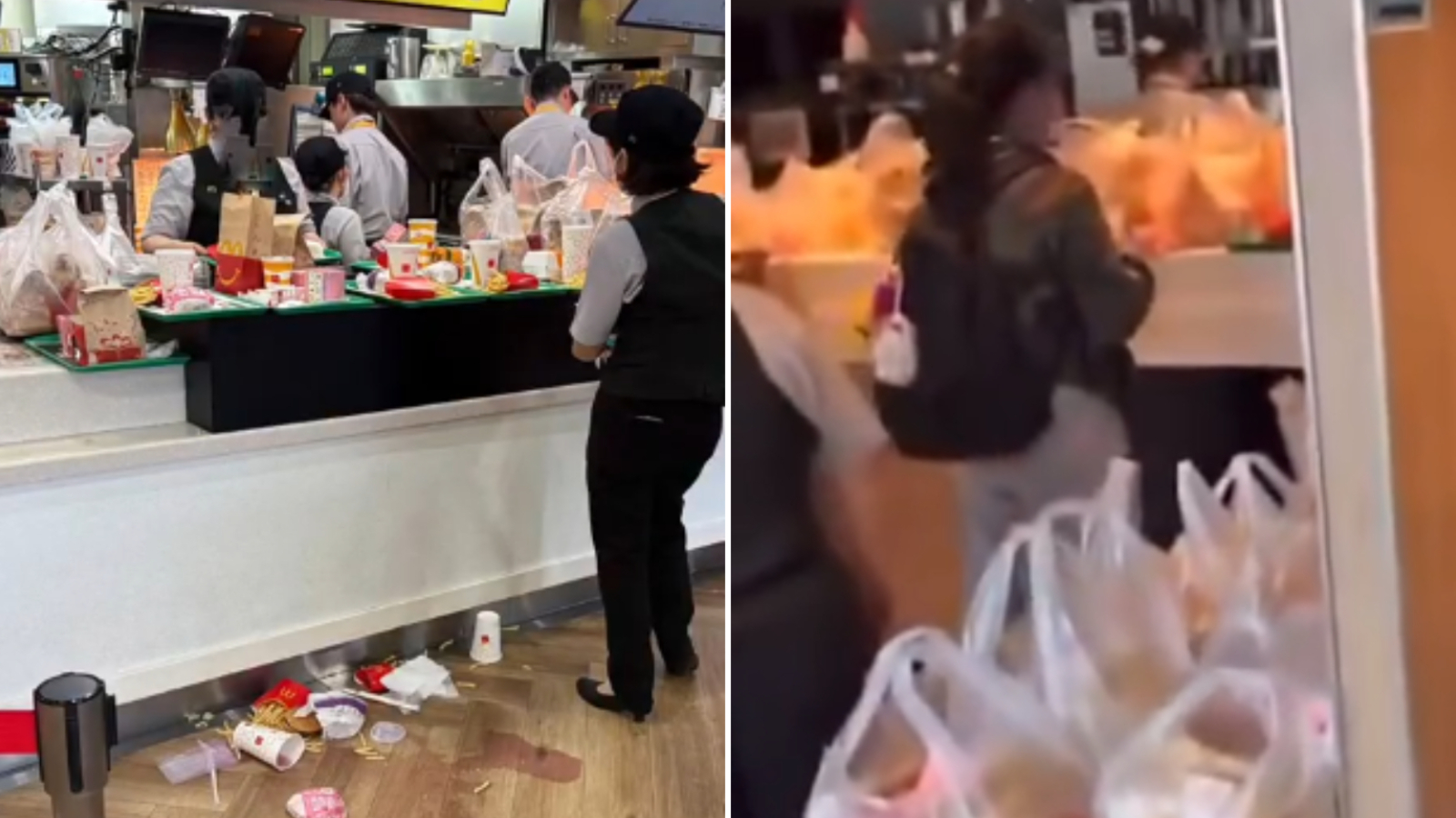 黃牛浪費麥當勞的命令收集動漫的餐玩具