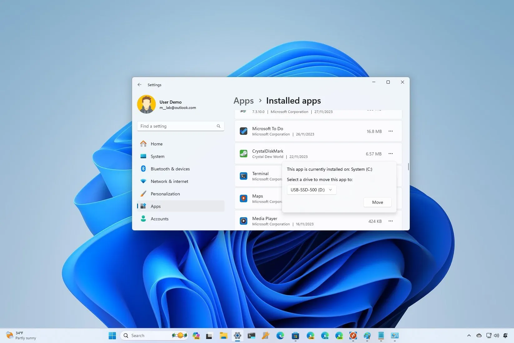如何將已安裝的應用程式移至 Windows 上的另一個驅動器