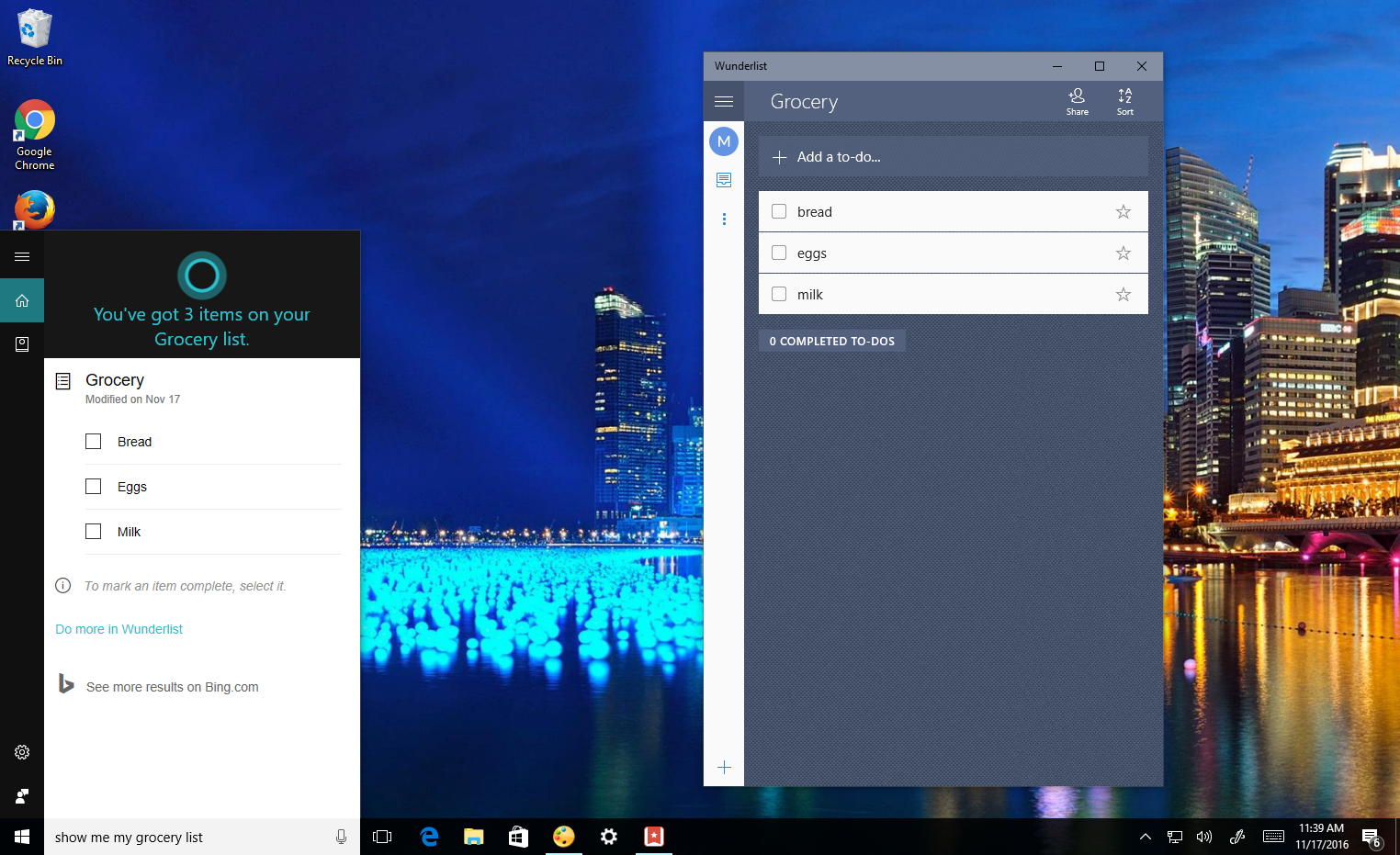 如何使用 Cortana 在 Windows 10 上建立待辦事項和購物清單