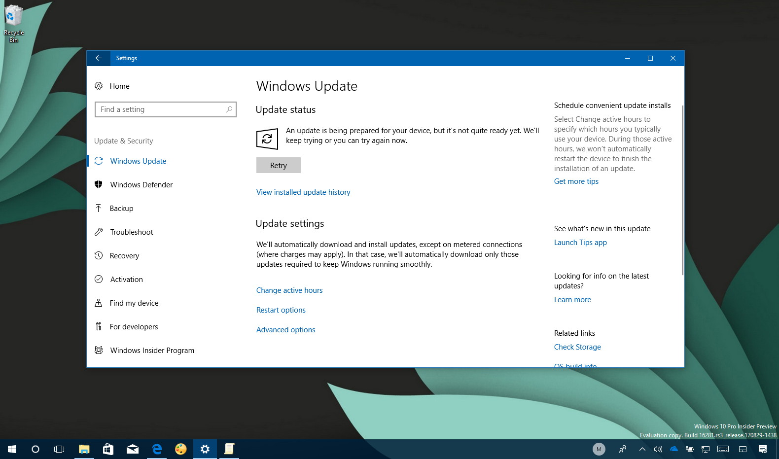 Windows 10 build 16288 发布（无新功能） - 数字指南