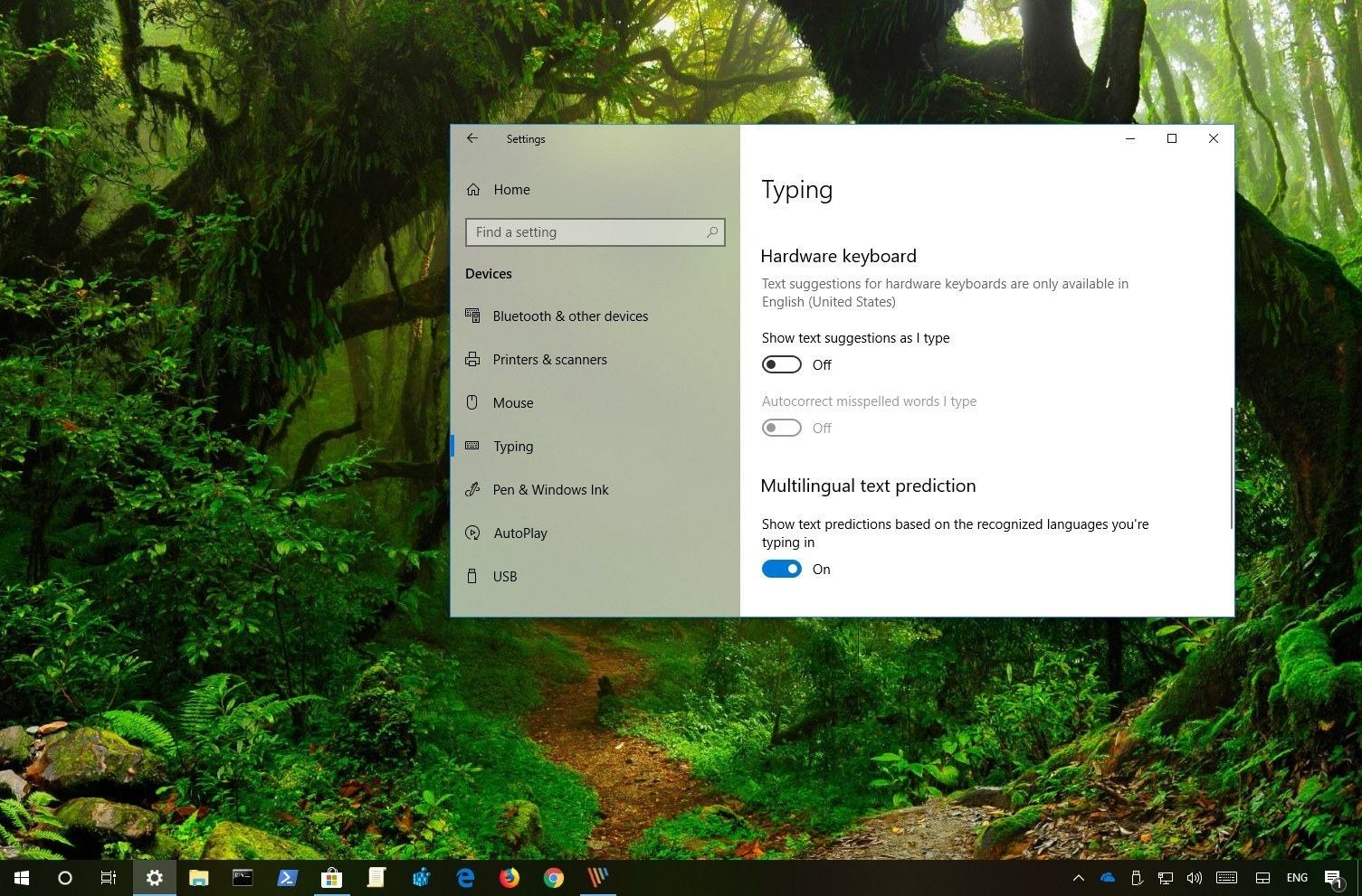 如何在 Windows 10 上啟用多語言文字預測