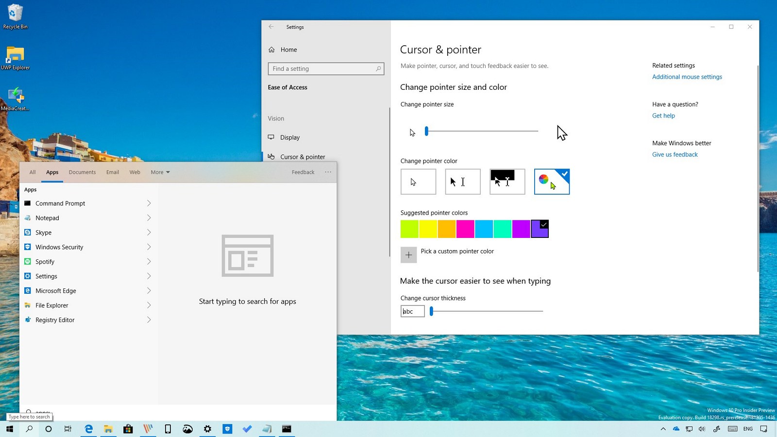 Windows 10 build 18298 的实践视频回顾