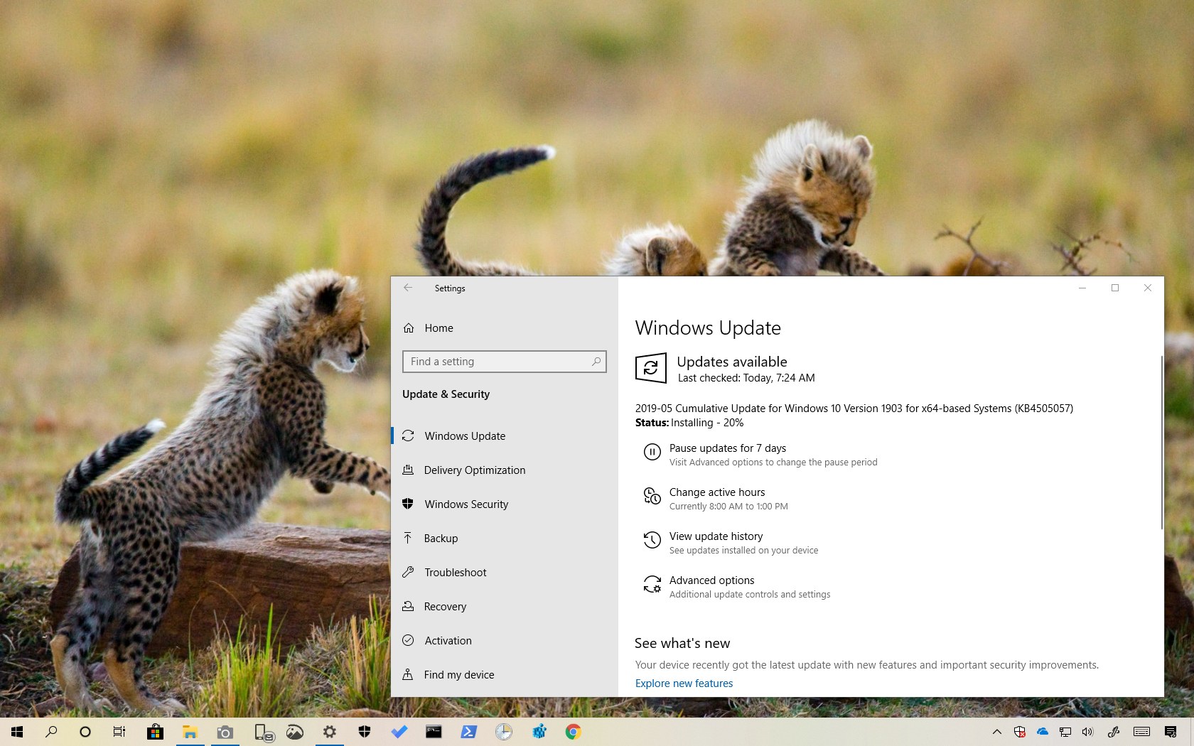 Windows 10 更新 KB4505057(内部版本 18362.116)发布版本 1903 - 数字指南