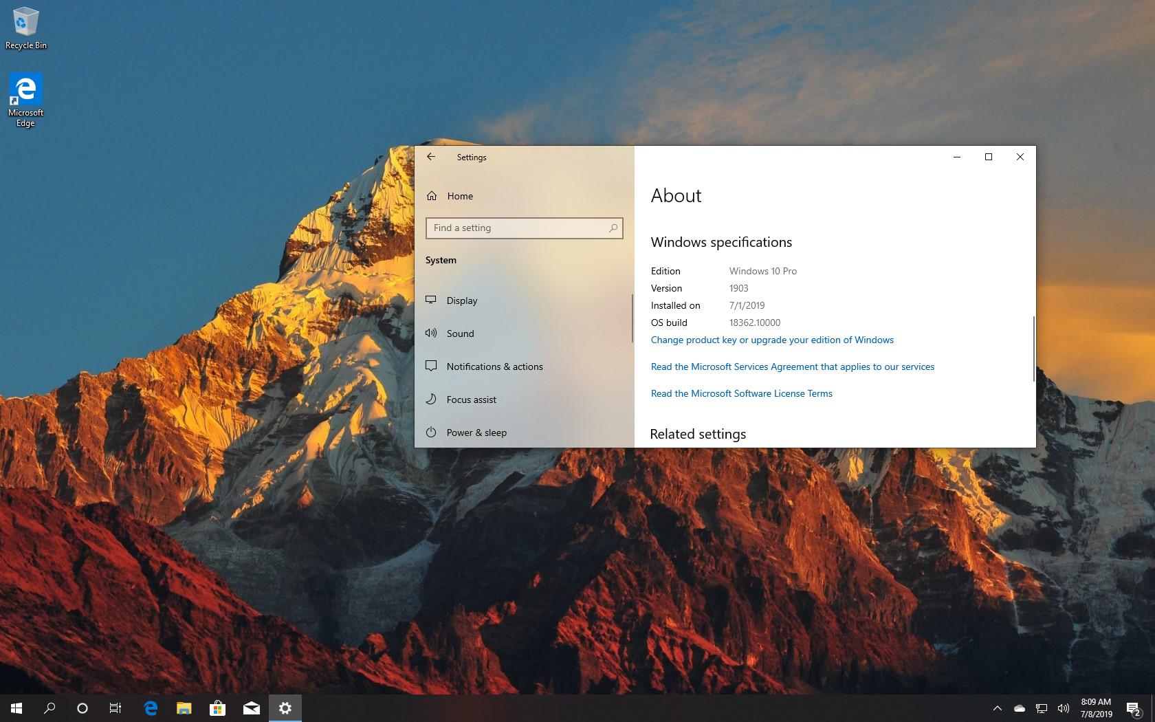 Windows 10 版本 1909，2019 年 11 月更新：所有新功能和更改