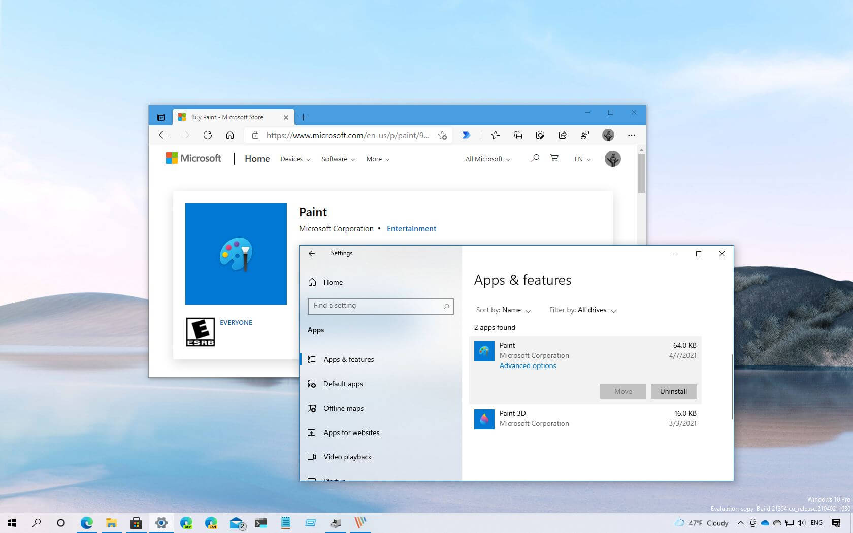 如何在 Windows 10 上解除安裝 Microsoft Paint 應用程式