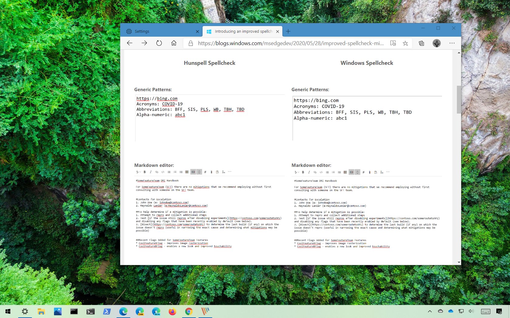 Microsoft Edge 现在使用 Windows 拼写检查 - 数字指南