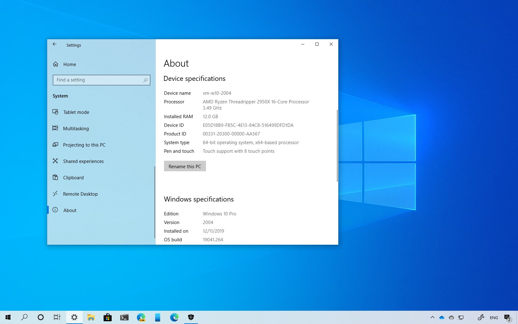 Windows 10 版本 2004 处理器要求更改