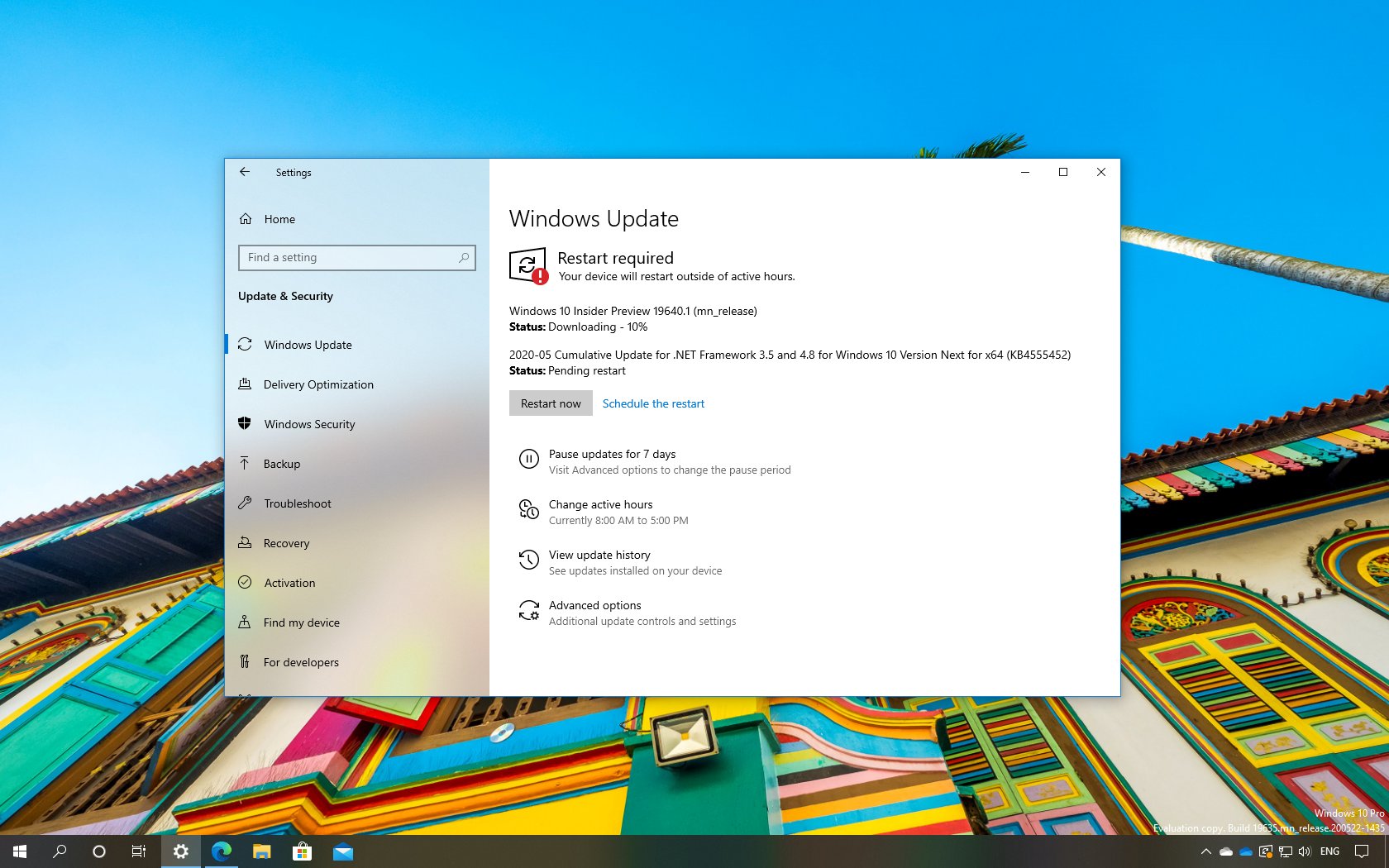 Windows 10 build 19640 在快速环中发布