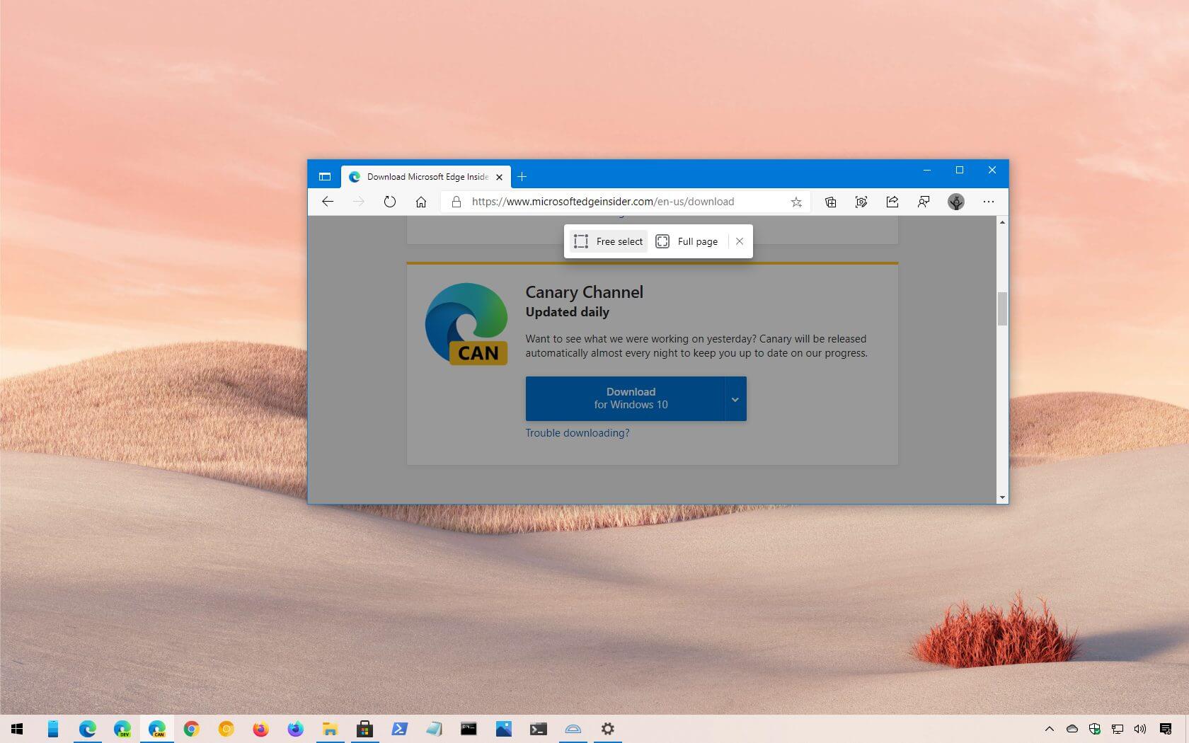 如何在 Microsoft Edge 上截取网页屏幕截图