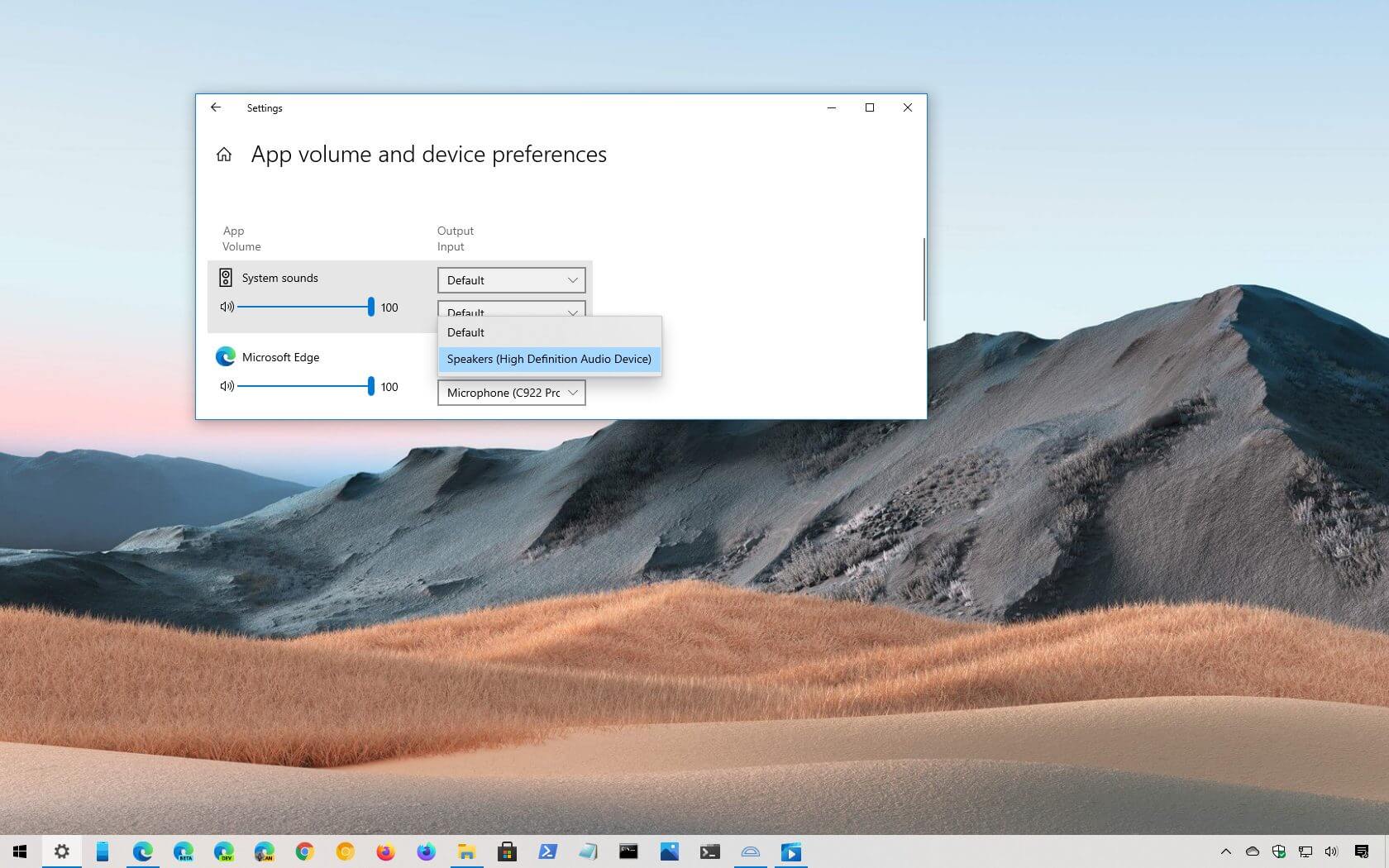 如何在Windows 10上設置默認揚聲器和麥克風
