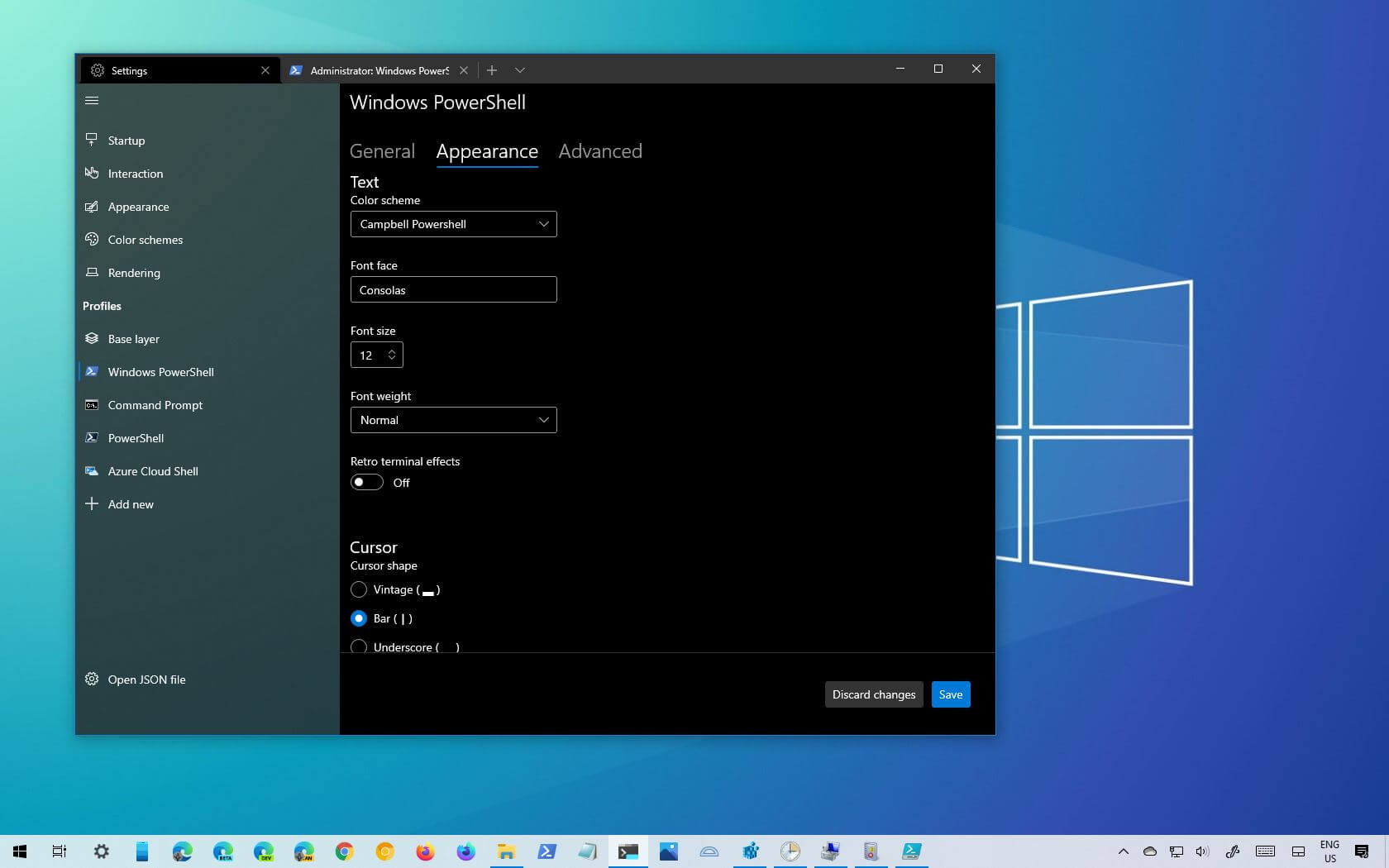 Windows 終端新設定 UI 仔細看看