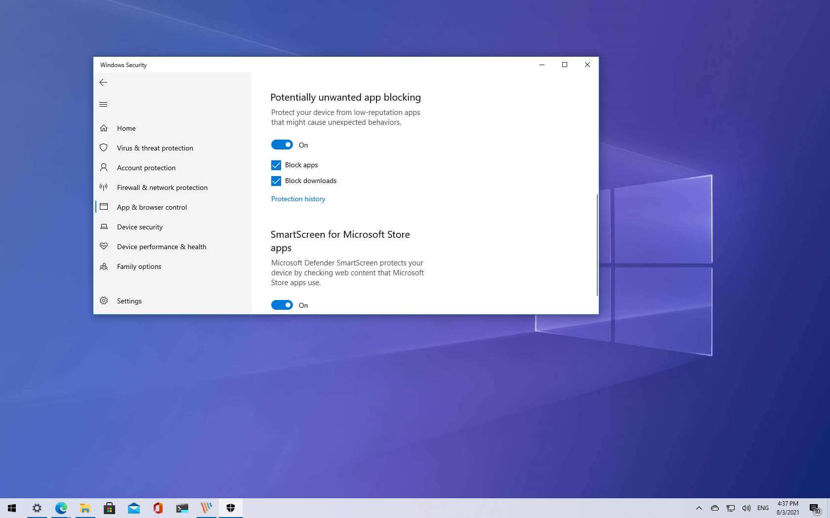 Windows 10 现在默认阻止可能不需要的应用程序 (PUA)
