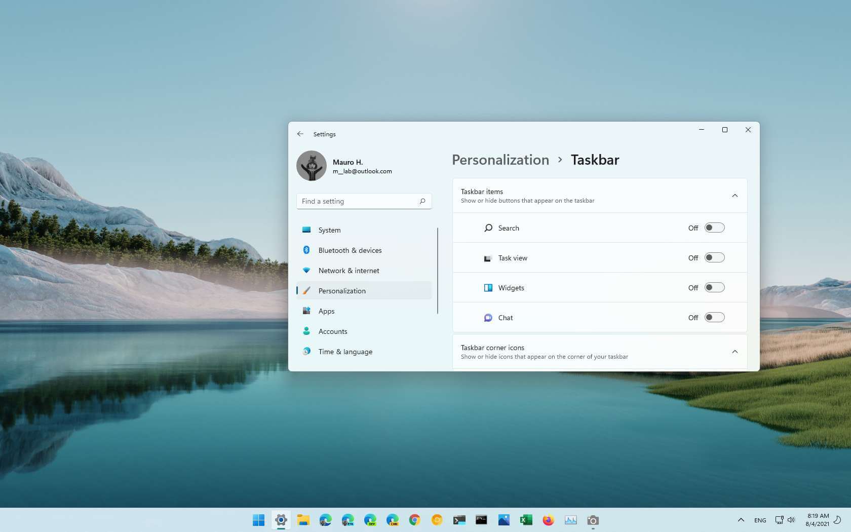 如何从 Windows 11 的任务栏中删除搜索、任务视图、小部件、聊天 - 数字指南
