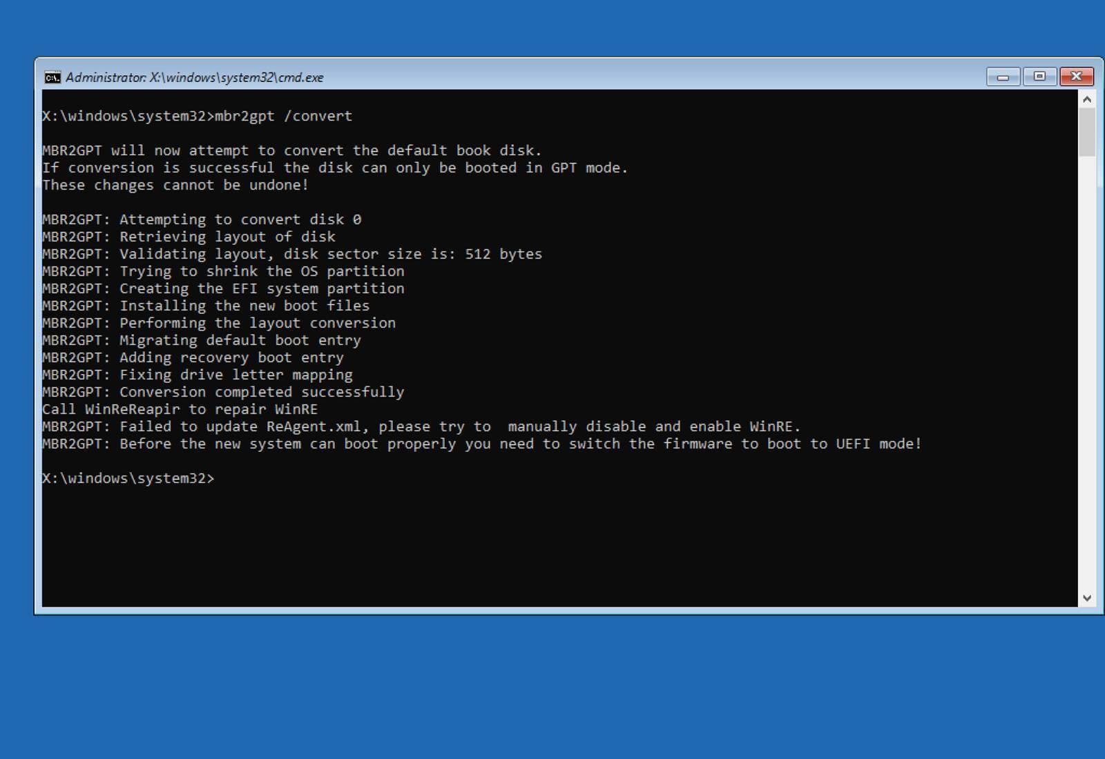 将 MBR 驱动器转换为 GPT 以启用 Windows 11 的 UEFI 和安全启动