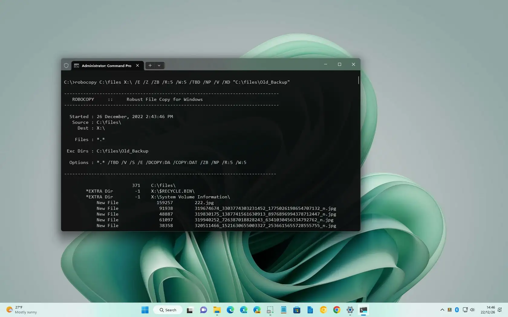 如何在 Windows 11、10 上使用 Robocopy 排除文件和文件夹副本