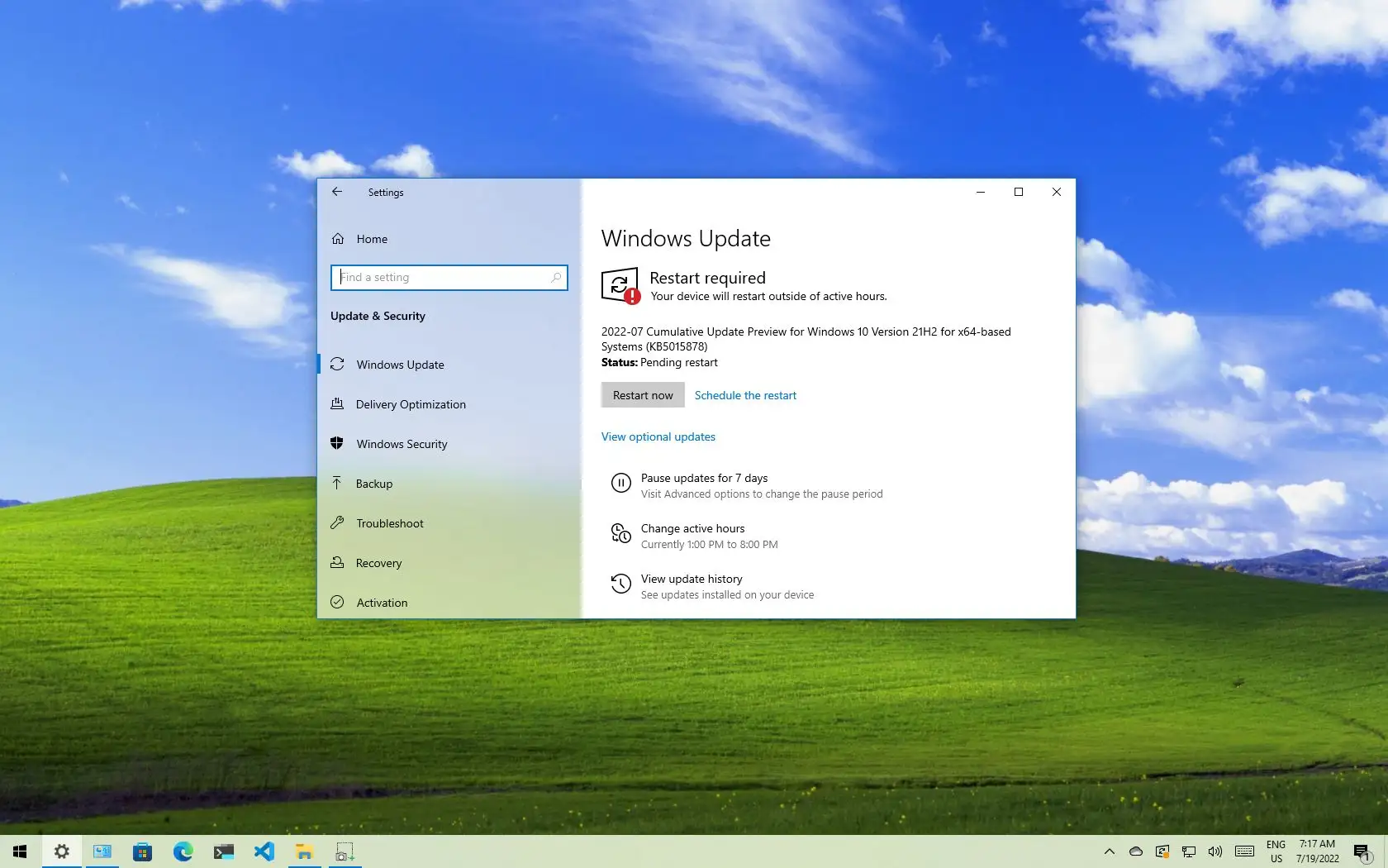 Windows 10 内部版本 19044.1865 (KB5015878) 预览版 - 数字指南