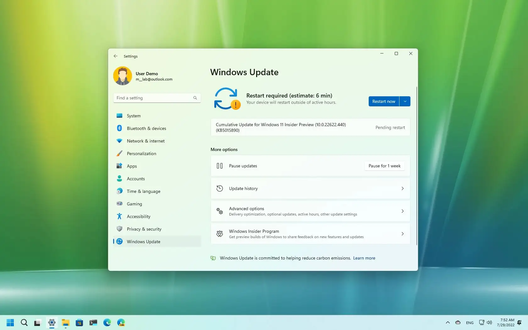 Windows 11 内部版本 22622.440 和 22621.440 已在 Beta 通道中推出
