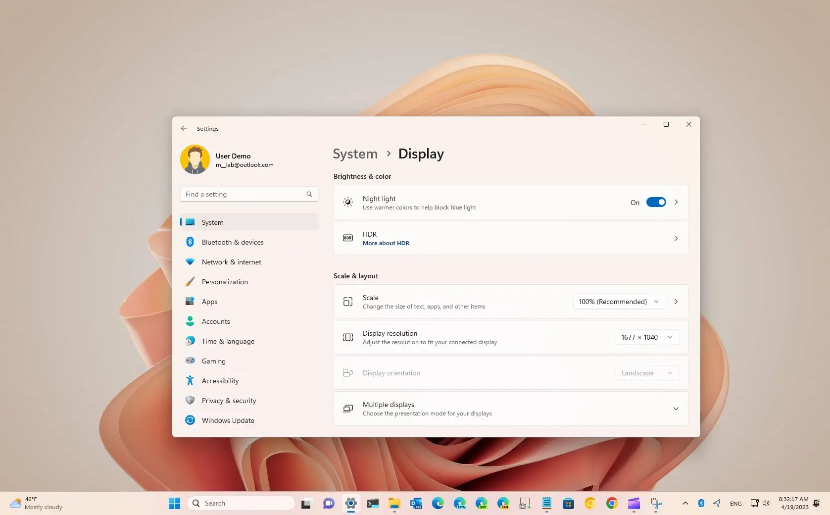 如何在 Windows 11 上啟用夜燈