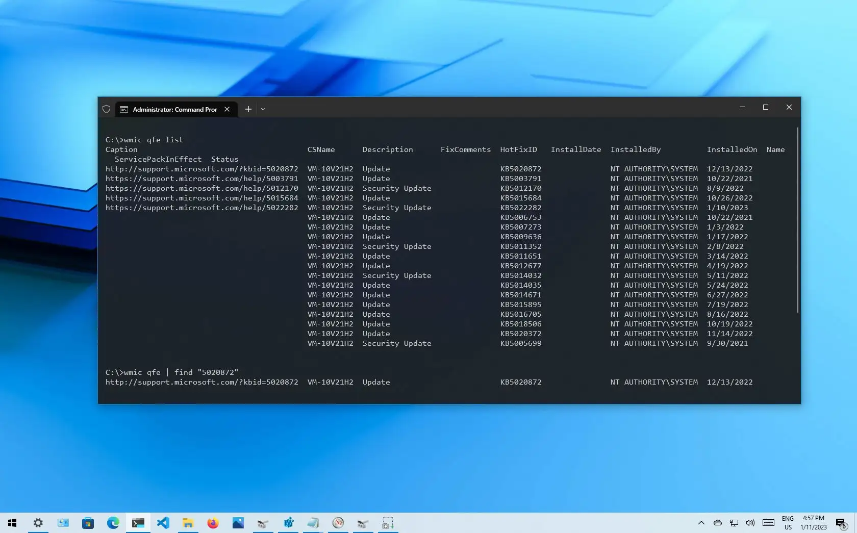 如何在 Windows 10 上检查 Windows 更新历史记录