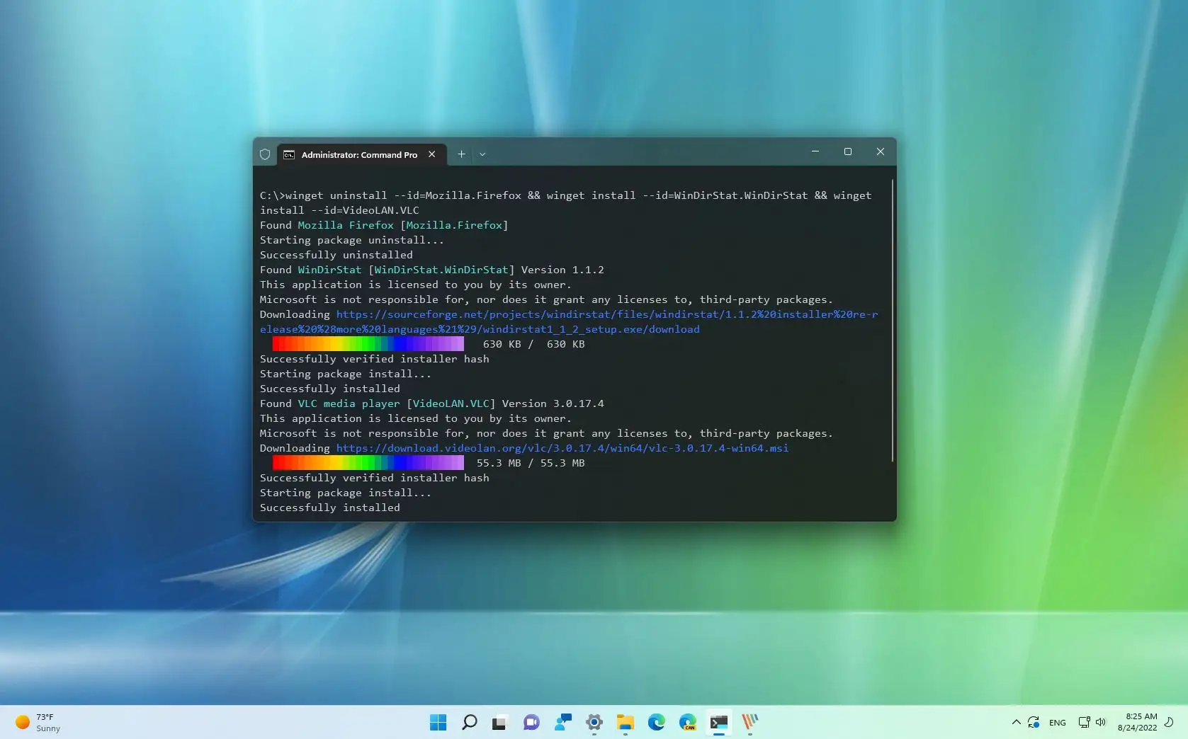 如何在 Windows 11 上使用命令批量卸載應用程式