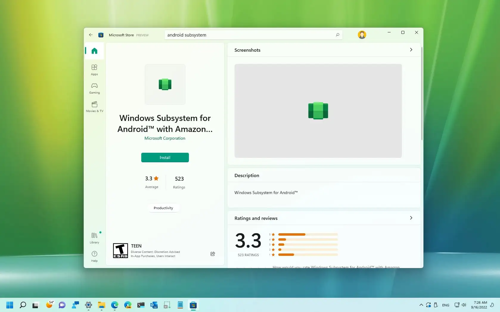 適用於 Android 的 Windows 子系統將於 2023 年 4 月更新