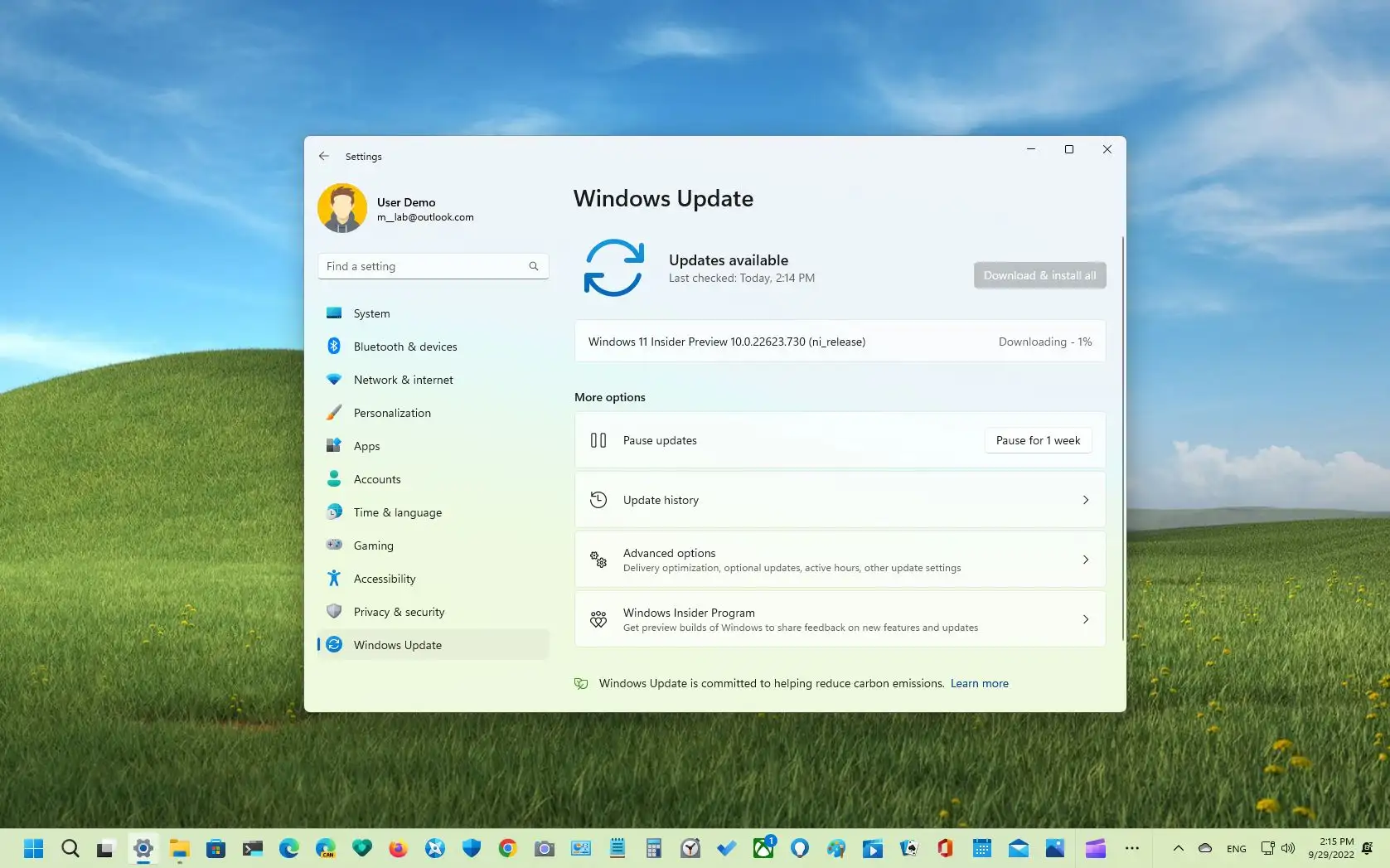 Windows 11 build 22623.730 (KB5017385) 在 Beta 通道中推出