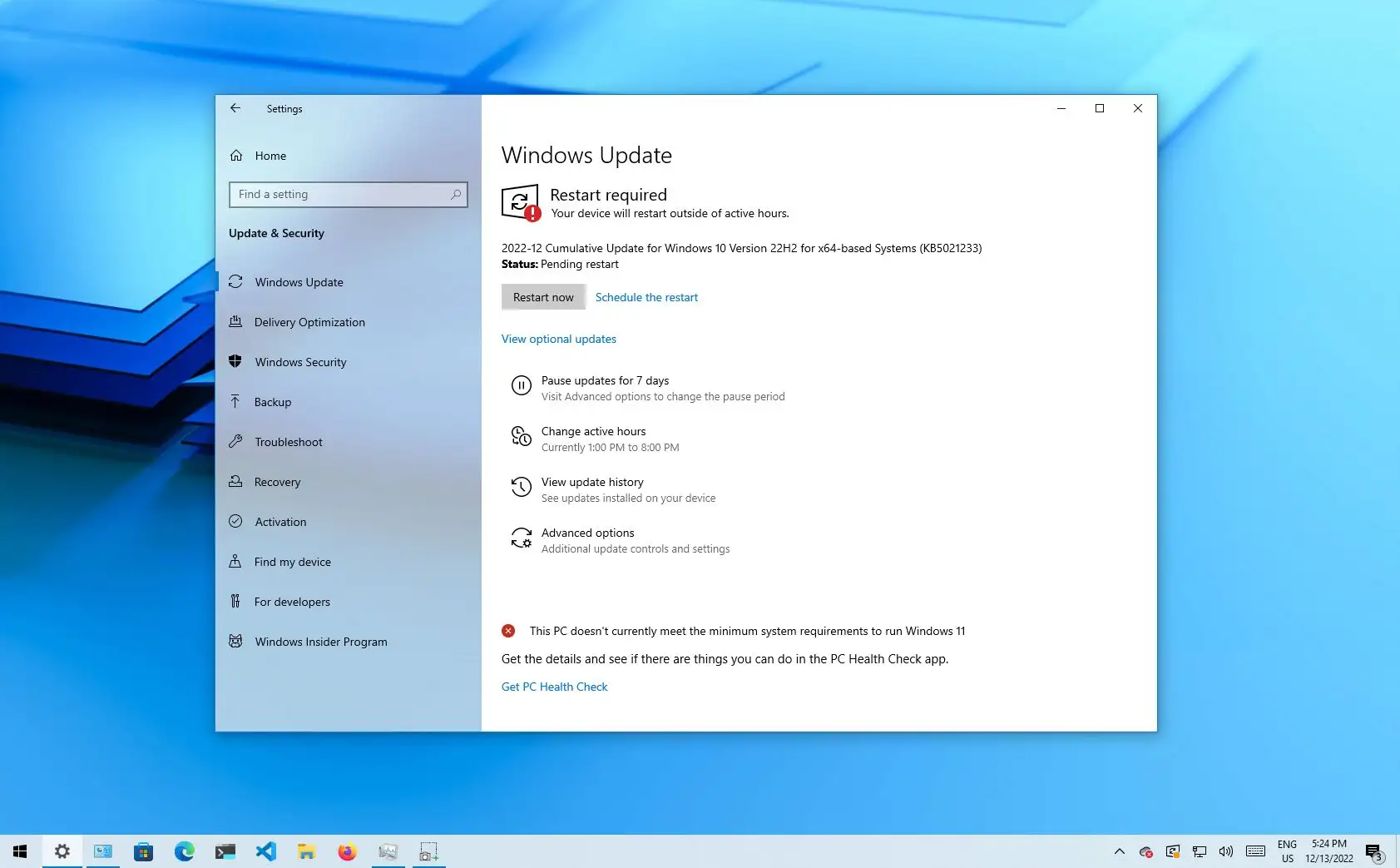 适用于 22H2、21H2、21H1、20H2 的 Windows 10 内部版本 19045.2364 (KB5021233) - 数字指南