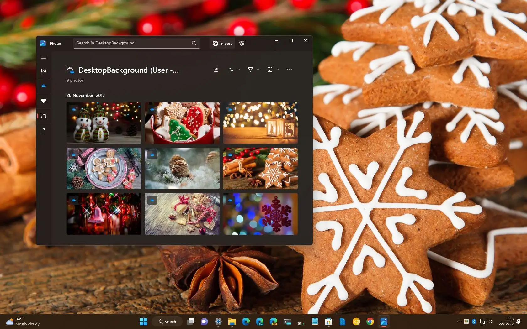 適用於 Windows 11 的聖誕節主題桌布