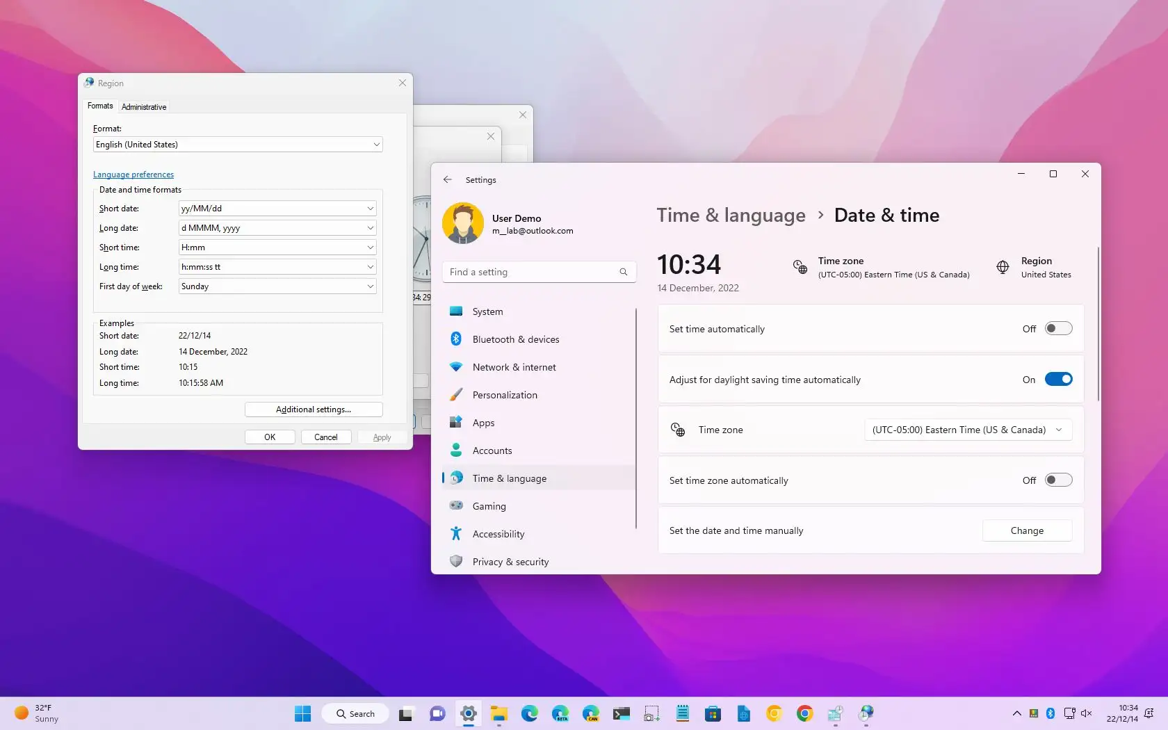 如何在 Windows 11 上變更時間和日期
